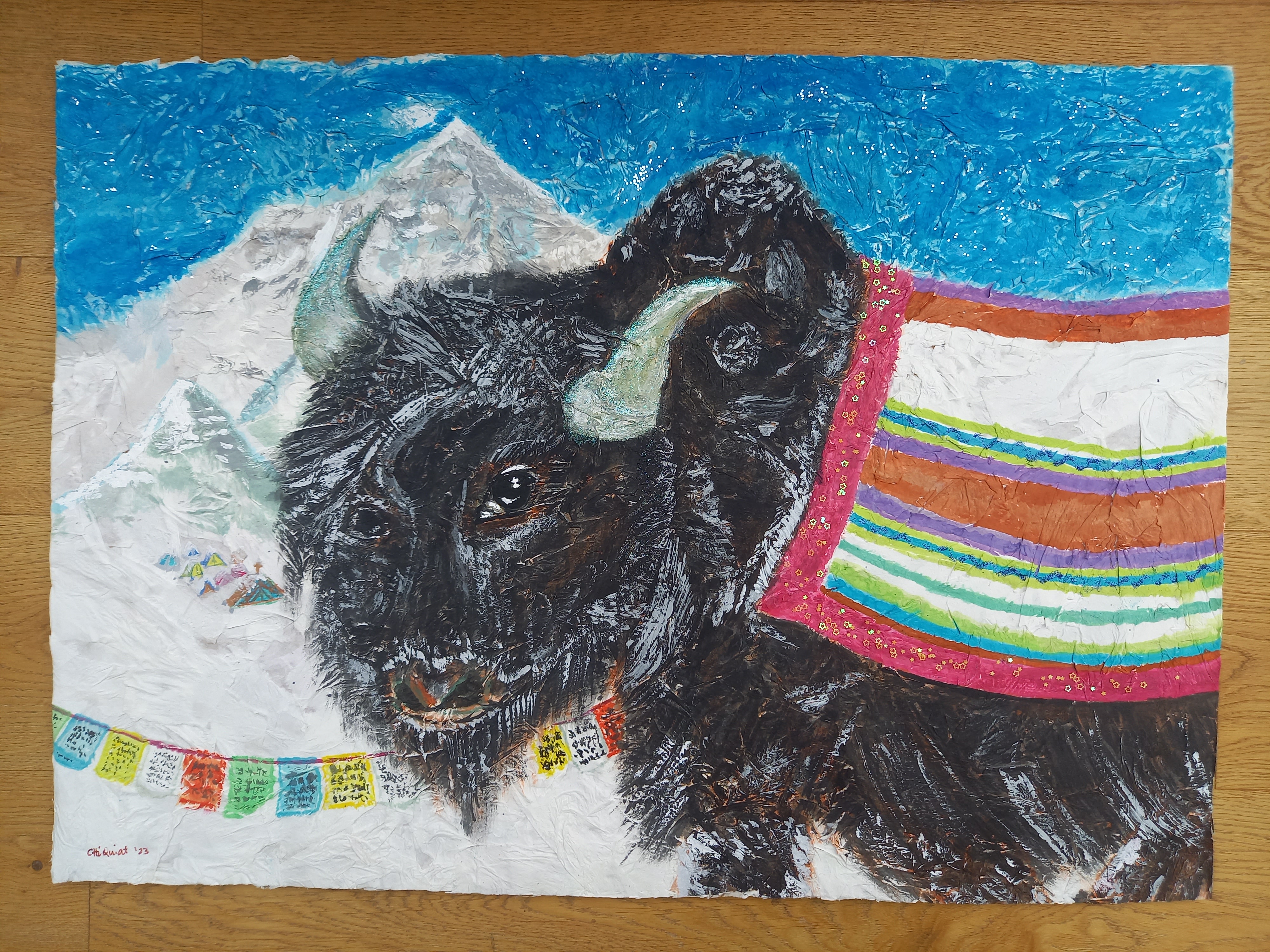 A yak at the Everest base camp in Tibet